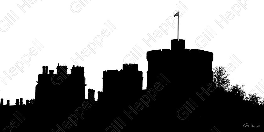 03.Windsor Castle Skyline Silhouette Clarence Road