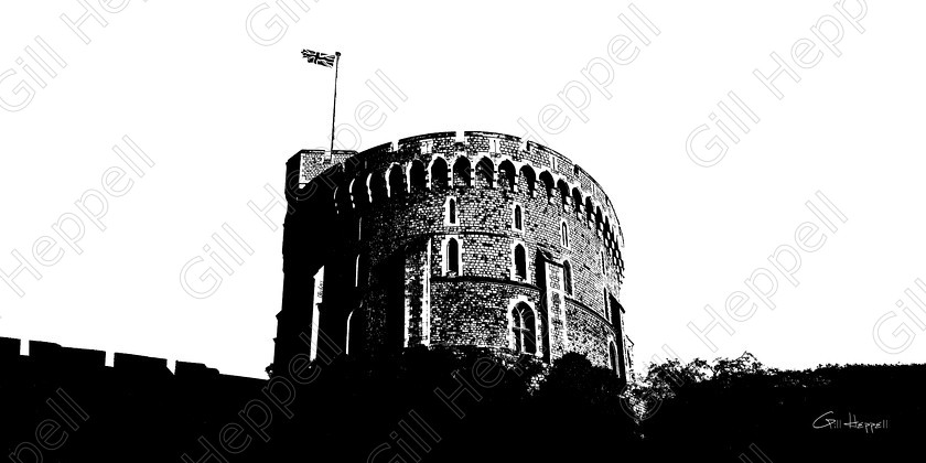 09.Norman Tower with Union Jack Black ws